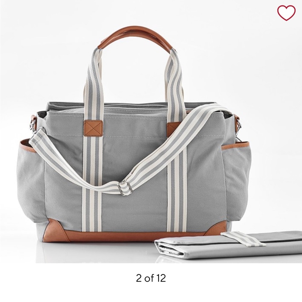 Pottery Barn diaper bag with changing pad